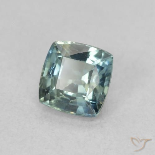 0.60 ct Blue Sapphire Stone, Natural Sapphire in Cushion-Cut Shape for Sale