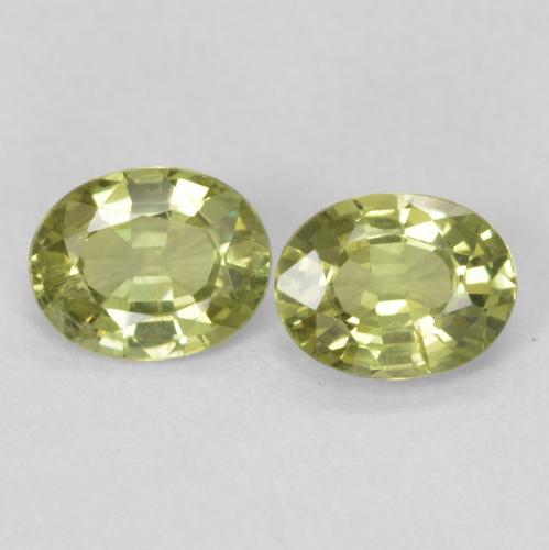 0.79ctw Natural Light Green Sapphire, Oval, VVS-VS