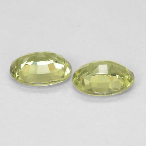 Sapphire Gemstones in 5 x 4 mm (calibrated) Size for Sale, Sapphire Stones in Light Green Color