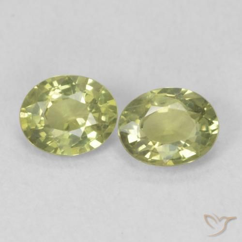 0.78ctw Natural Warm Earthy Green Sapphire, Oval, VS