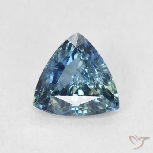 0.73ct Natural Teal Sapphire, Trillion, VS