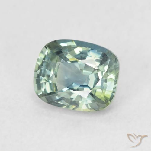 0.77 ct Blue Sapphire Stone, Natural Sapphire in Cushion-Cut Shape for Sale