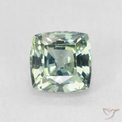 0.68ct Natural Teal Sapphire, Cushion, VVS-VS