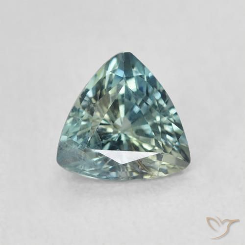 0.74ct Natural Teal Sapphire, Trillion, VS