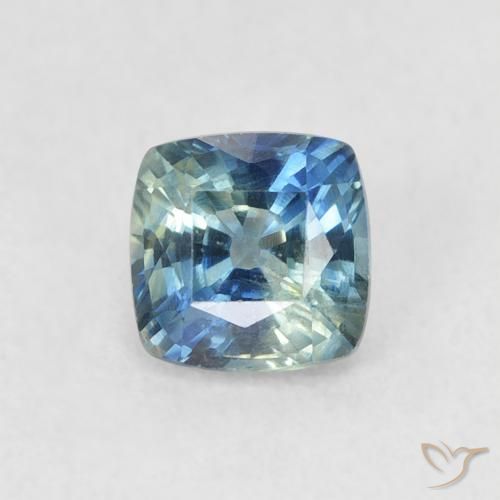 0.71ct Natural Teal Sapphire, Cushion, VS