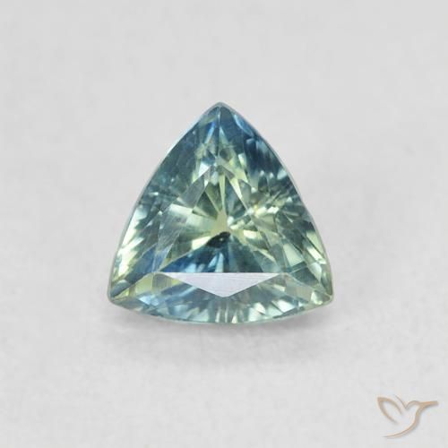 0.54ct Natural Teal Sapphire, Trillion, VVS-VS
