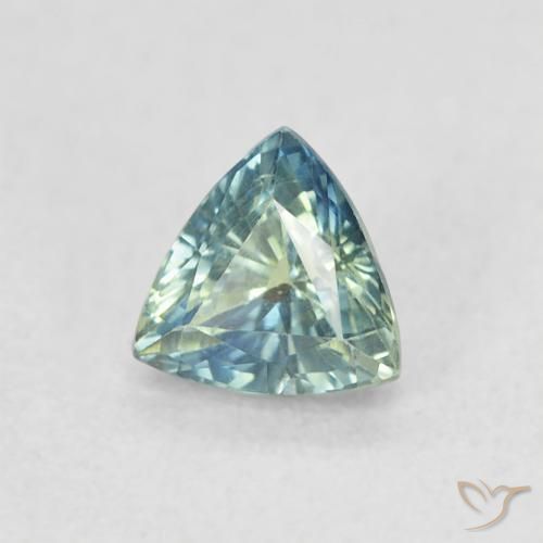 0.54 ct Blue Sapphire Stone, Natural Sapphire in Trillion Facet Shape for Sale