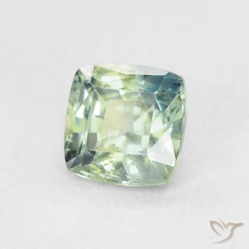 0.63 ct Blue Sapphire Stone, Natural Sapphire in Cushion-Cut Shape for Sale