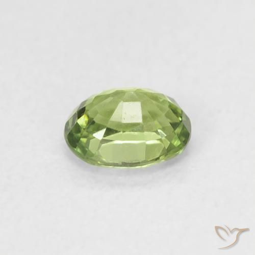 Sapphire Gemstone in 5 x 4 mm (calibrated) Size for Sale, Sapphire Stone in Pear Green Color