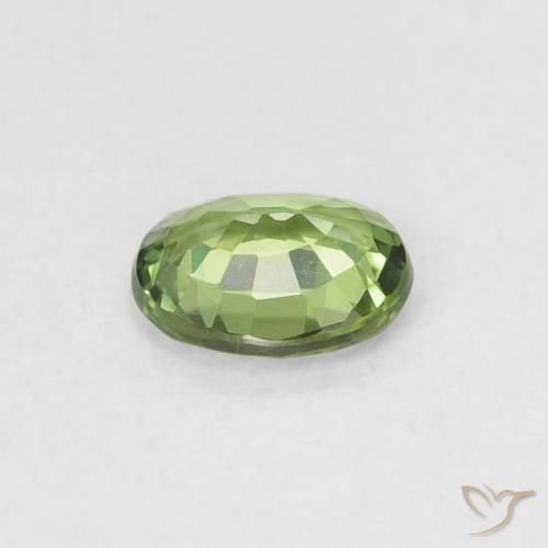 Sapphire Gemstone in 5 x 4 mm (calibrated) Size for Sale, Sapphire Stone in Pear Green Color