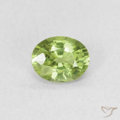 0.40ct Natural Light Green Sapphire, Oval, VVS