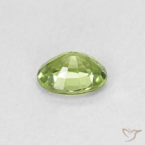 Sapphire Gemstone in 4.8 x 3.8 mm Size for Sale, Sapphire Stone in Light Green Color