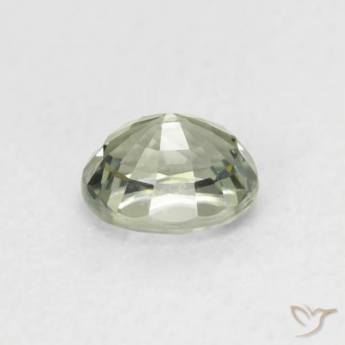 Sapphire Gemstone in 5.1 x 4.2 mm Size for Sale, Sapphire Stone in Light Green Color