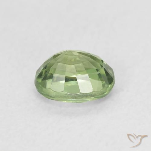 Sapphire Gemstone in 5.2 x 4.3 mm Size for Sale, Sapphire Stone in Light Green Color