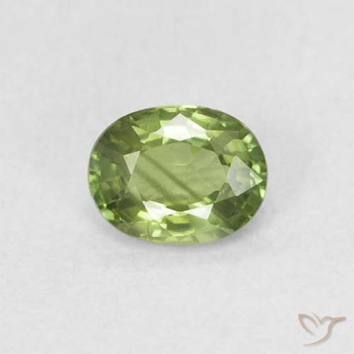0.44ct Natural Light Forest Green Sapphire, Oval, VS