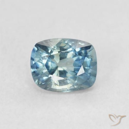 0.61ct Natural Teal Sapphire, Cushion, VVS-VS