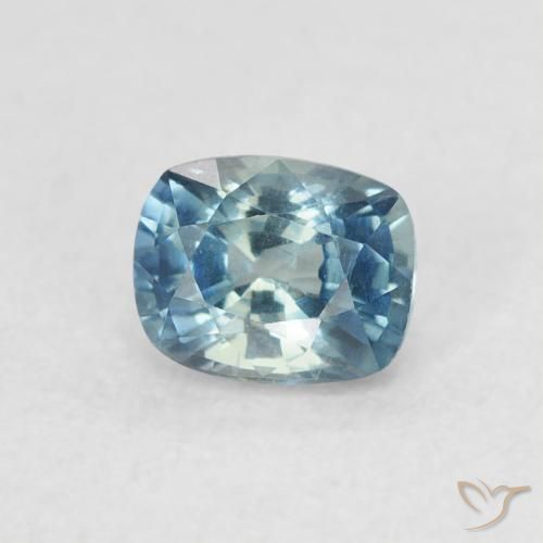0.61 ct Blue Sapphire Stone, Natural Sapphire in Cushion-Cut Shape for Sale