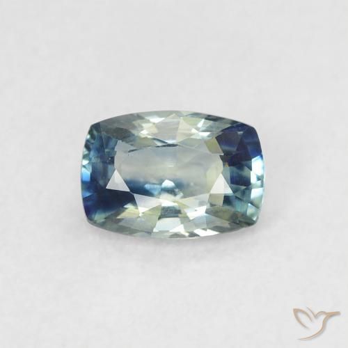 0.62ct Natural Teal Sapphire, Cushion, VVS-VS