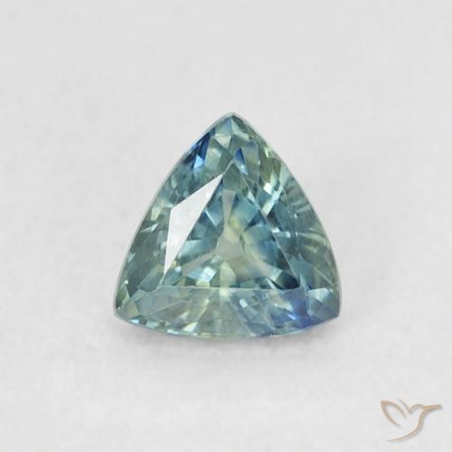 0.55ct Natural Teal Sapphire, Trillion, VVS-VS