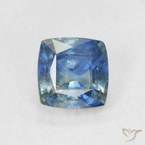0.71ct Natural Teal Sapphire, Cushion, VS-SI