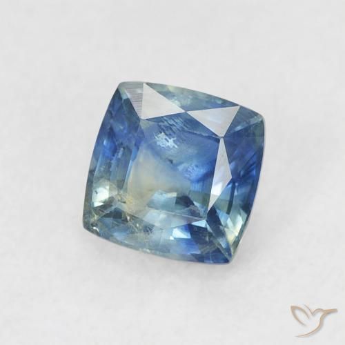 0.71 ct Blue Sapphire Stone, Natural Sapphire in Cushion-Cut Shape for Sale