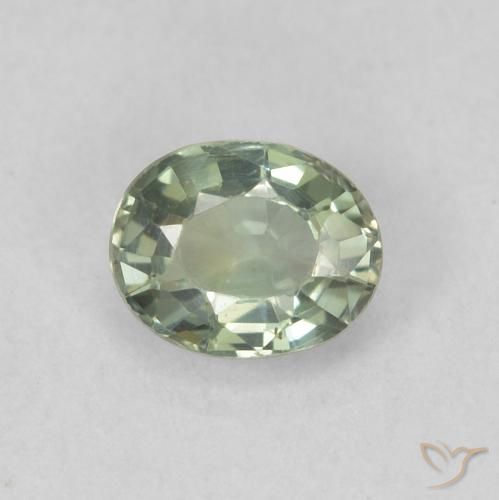 0.56ct Natural Forest Green Sapphire, Oval, VVS-VS
