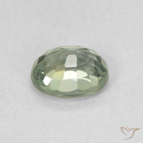 Sapphire Gemstone in 5 x 4 mm (calibrated) Size for Sale, Sapphire Stone in Forest Green Color