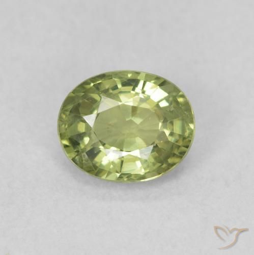 0.50ct Natural Warm Forest Green Sapphire, Oval, VVS-VS