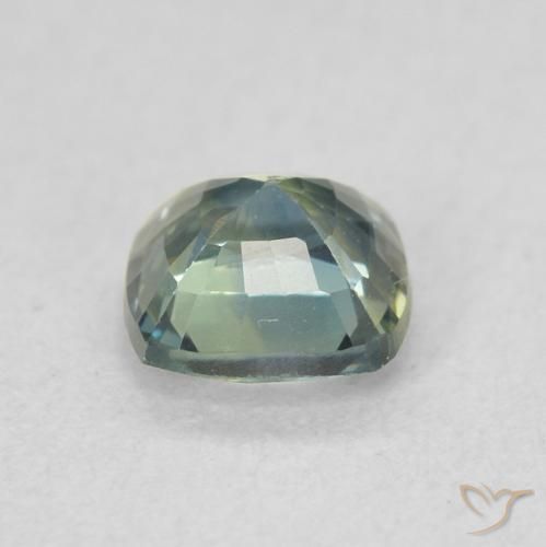 Sapphire Gemstone in 5 x 5 mm (calibrated) Size for Sale, Sapphire Stone in Blue-Green Color