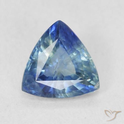 0.78ct Natural Teal Sapphire, Trillion, VS