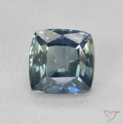 0.87ct Natural Teal Sapphire, Cushion, VS
