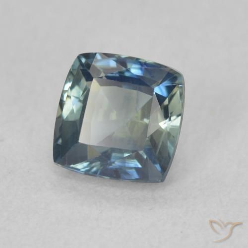 0.87 ct Blue Sapphire Stone, Natural Sapphire in Cushion-Cut Shape for Sale