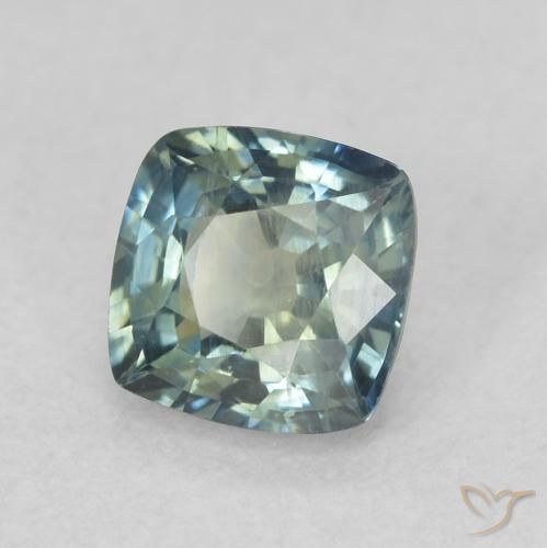 0.87 ct Blue Sapphire Stone, Natural Sapphire in Cushion-Cut Shape for Sale