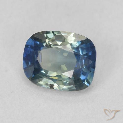 0.73 ct Blue Sapphire Stone, Natural Sapphire in Cushion-Cut Shape for Sale
