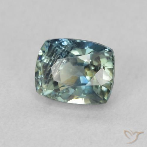 0.74 ct Blue Sapphire Stone, Natural Sapphire in Cushion-Cut Shape for Sale