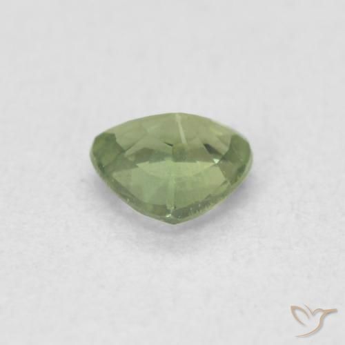 Sapphire Gemstone in 4.6 x 4.4 mm Size for Sale, Sapphire Stone in Medium Green Color