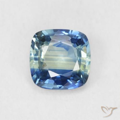 0.70ct Natural Teal Sapphire, Cushion, VVS