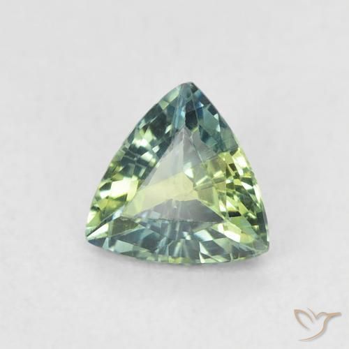 0.56 ct Multicolor Sapphire Stone, Natural Sapphire in Trillion Facet Shape for Sale