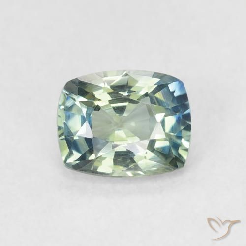 0.73ct Natural Teal Sapphire, Cushion, VVS