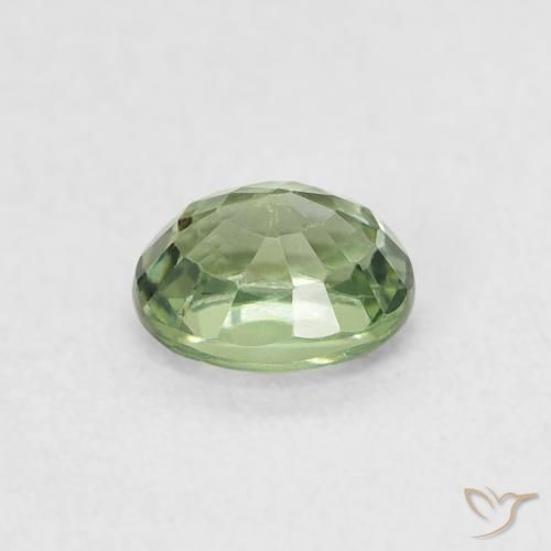 Sapphire Gemstone in 5 x 4 mm (calibrated) Size for Sale, Sapphire Stone in Medium Green Color