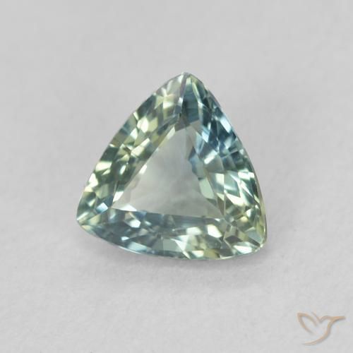 0.57 ct Blue Sapphire Stone, Natural Sapphire in Trillion Facet Shape for Sale