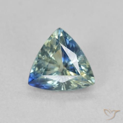 0.54ct Natural Teal Sapphire, Trillion, VVS-VS