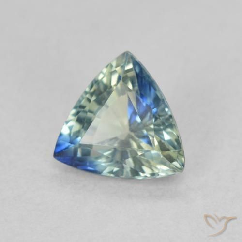 0.54 ct Blue Sapphire Stone, Natural Sapphire in Trillion Facet Shape for Sale