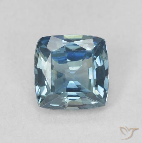 0.72ct Natural Teal Sapphire, Cushion, VVS-VS