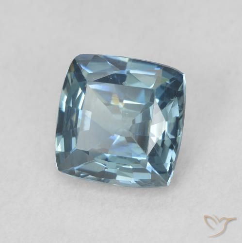 0.72 ct Blue Sapphire Stone, Natural Sapphire in Cushion-Cut Shape for Sale