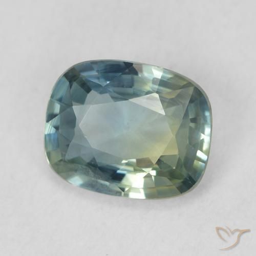 0.79 ct Blue Sapphire Stone, Natural Sapphire in Cushion-Cut Shape for Sale