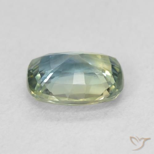 Sapphire Gemstone in 6.1 x 4.9 mm Size for Sale, Sapphire Stone in Blue-Green Color