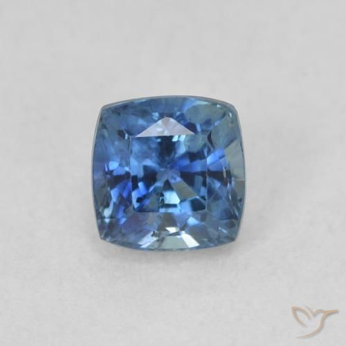 0.57ct Natural Navy Blue Sapphire, Cushion, VS