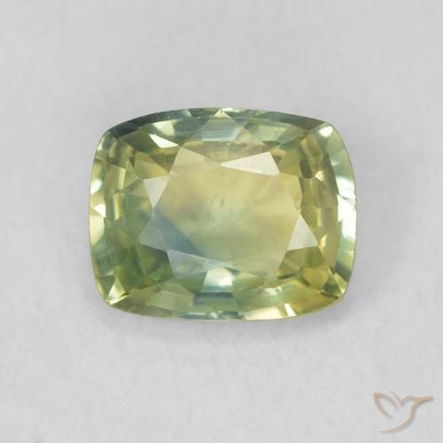 0.73ct Natural Light Forest Green Sapphire, Cushion, VVS-VS