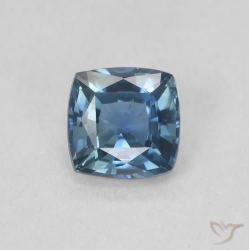 0.48ct Natural Deep Blue Sapphire, Cushion, VVS-VS
